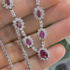 18K White Gold Ruby & Diamond Necklace – 3.20CT Rubies / 4.75CT Diamonds | CDN003