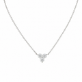 14K White Gold 1.13 CT Clarity-Enhanced Diamond Pendant Necklace IGJJ