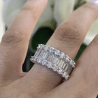 14K White Gold Diamond Ring – 3.58CT Total Diamonds | WB234