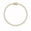 14K Yellow Gold Bezel Set Diamond Tennis Bracelet 2.32 PJBR5587-018