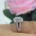 14K White Gold Diamond Ring – 1.00CT DR457 TTJ
