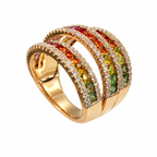 18K Rose Gold Sapphire & Diamond Ring – 2.43ct Sapphire and 0.67ct Diamonds SDR121  IAJJ