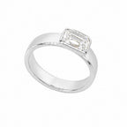 14K White Gold 1.73CT Lab Grown Diamond Band Ring DR055 IIJJ
