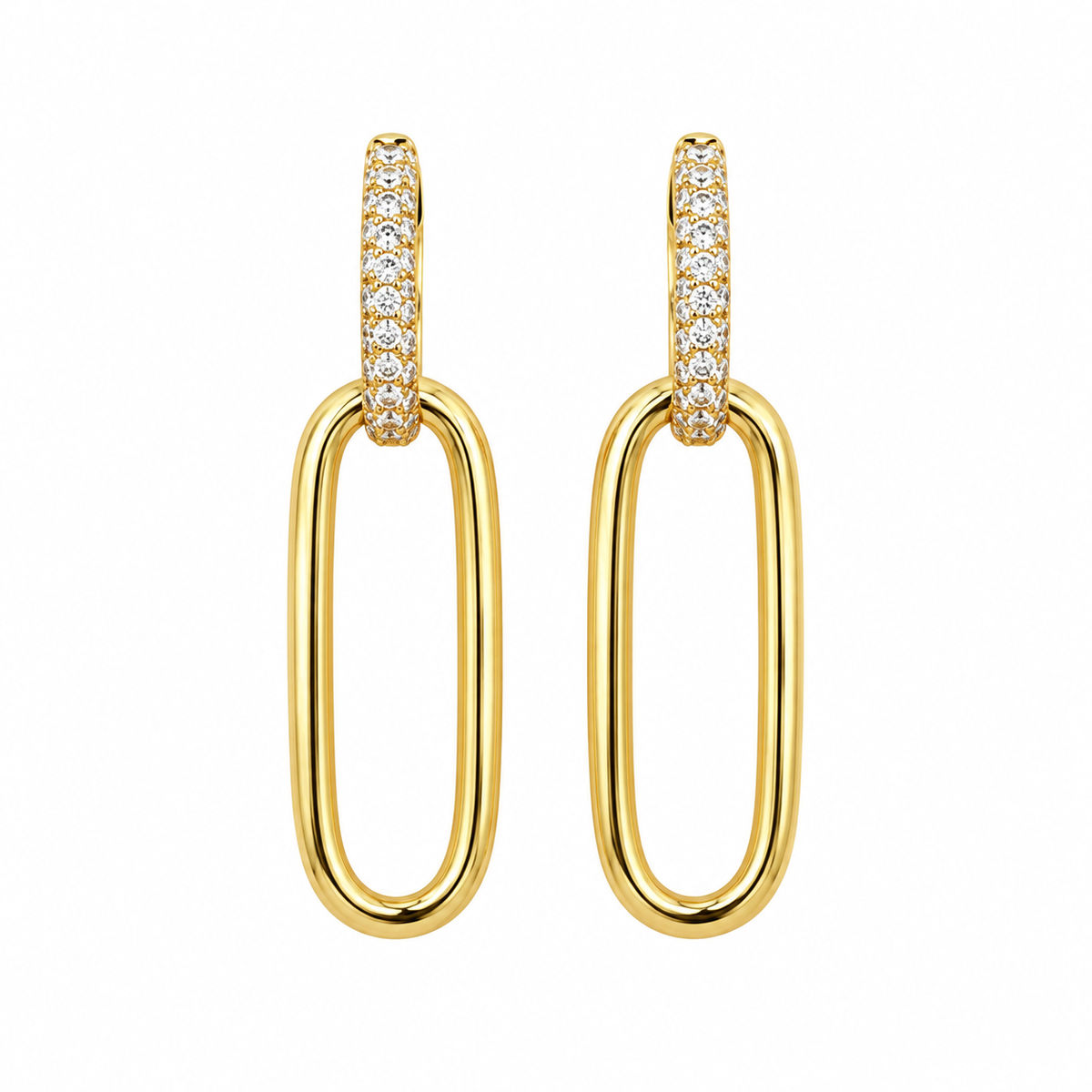 14K Yellow Gold Diamond Earrings – 0.92CT