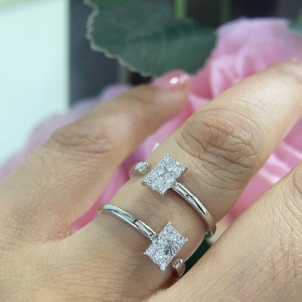18K White Gold Diamond Ring – 0.53CT | R168121