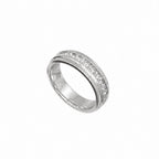 14K White Gold Men’s Round Diamond Band Ring – 0.55 CTW | WB21 LTJ