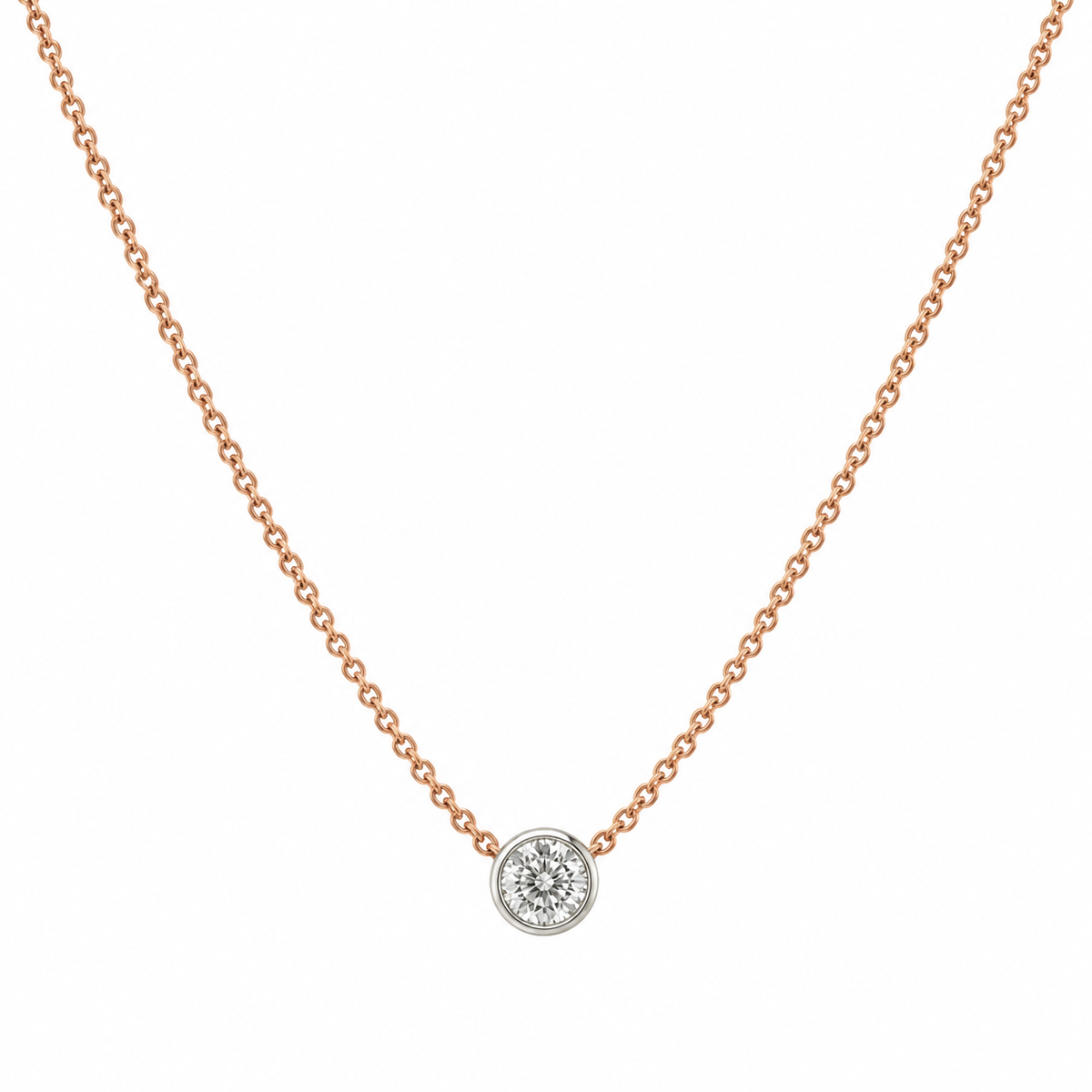 14K Rose Gold Diamond Pendant Necklace – 1.40 CT DP0021 GTJJ