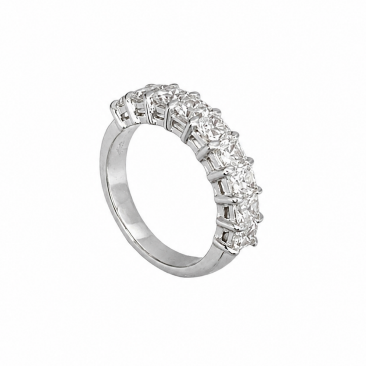 Platinum 2.12CT Asscher Cut Diamond Ring WB369 GETJ