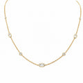 14K Yellow Gold 3.30 CT Diamond Necklace – 16” DN0032 GNJJ