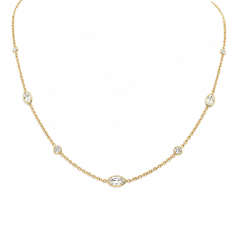 14K Yellow Gold 3.30 CT Diamond Necklace – 16” DN0032 GNJJ