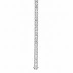 14K White Gold Baguette & Round Diamond Tennis Bracelet – 7.14ct PJBR4910WG
