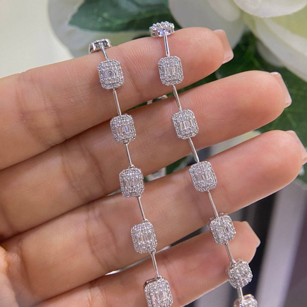 14K White Gold Diamond Necklace – 2.17CT SI Clarity | DCN14070-5