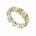 Platinum & 18K Yellow Gold Round Diamond Wedding Band – 1.40 CT WB0124 IESJ