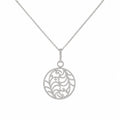 18K White Gold 2.16 CT Round Diamond Pendant Necklace DP105 IZJJ