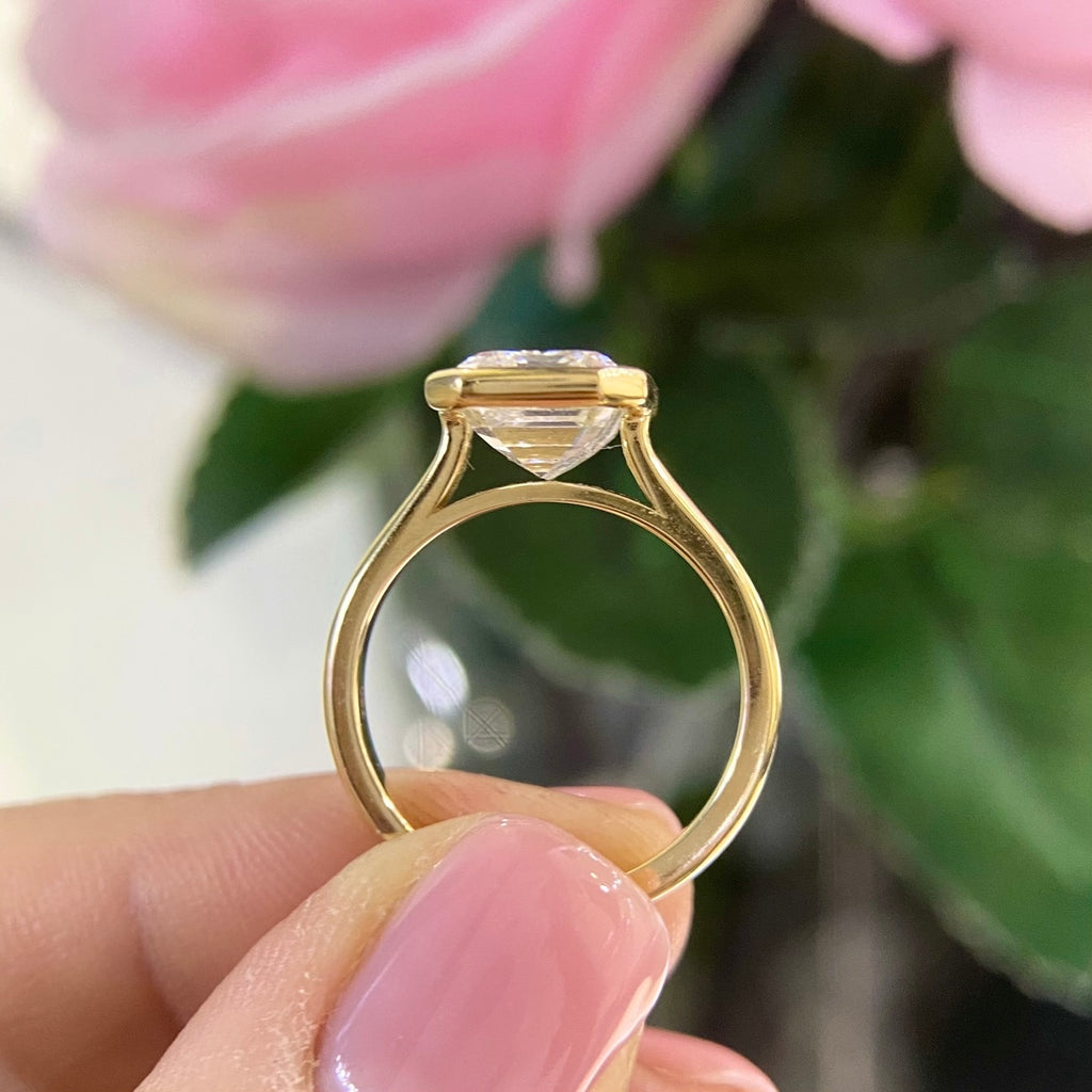 18K Yellow Gold Lab-Grown Diamond Ring – 4.00CT D/VS1