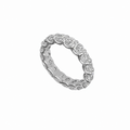 14K White Gold 3.17CT Round Diamond Eternity Band Ring WB035 ILJJ