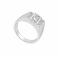 18K White Gold 1.90CT Lab Diamond Ring with 0.20CT Natural Diamond Accents DR012 GJJJ