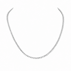 14K White Gold 5.20CT Natural Round Diamond Tennis Necklace – 16” PJN5293-018