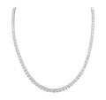 14K White Gold Lab Grown Diamond Tennis Necklace – 16.90ct, 17 Inches DN0079 NJJJ