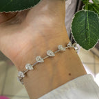 14K White Gold 2.65ct Diamond Bracelet SI F-G DB081 ISEJ