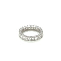 14K White Gold Emerald Cut Diamond Eternity Band – 4.00CT G/VS2 | WB037