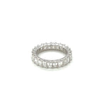 14K White Gold Emerald Cut Diamond Eternity Band – 4.00CT G/VS2 | WB037