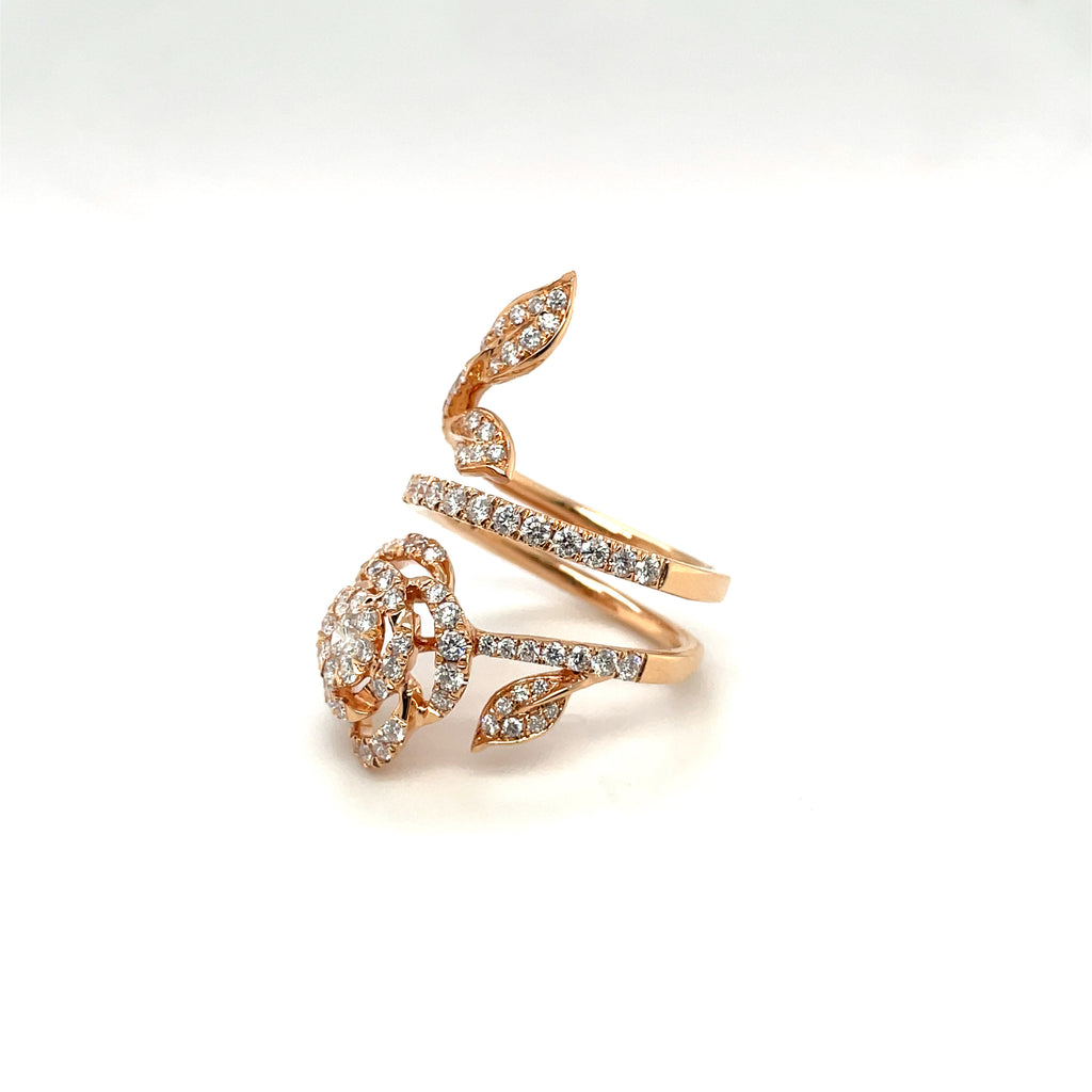 18K Rose Gold Diamond Fashion Ring – 1.71CT G/SI | GJJJ