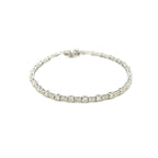 14K White Gold Natural Diamond Tennis Bracelet – 3.23CT | DB057