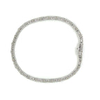 14K White Gold Natural Diamond Tennis Bracelet – 3.23CT | DB057