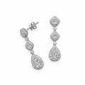 14K White Gold 3.15CT Diamond Earrings  YKE00001