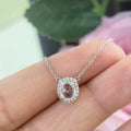 18K White Gold Rose Cut Diamond Pendant – 0.73CT Total Weight | 00115006