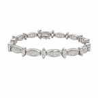 14K White Gold Diamond Bracelet – 5.15 CT DB157 NAJJ