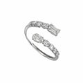 14K White Gold Diamond Open Ring – 0.97CT Diamonds AR18568-001