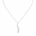 14K White Gold Diamond Pendant Necklace – 0.90CT STJ