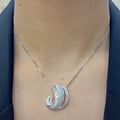 18K White Gold 2.15ct in Diamonds Pendant DB019 ITJJ