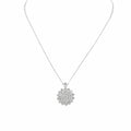 14K White Gold Diamond Pendant Necklace 2.21CT Round Diamonds PJN1123 IEJJ