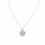 14K White Gold Diamond Pendant Necklace 2.21CT Round Diamonds PJN1123 IEJJ