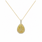 18K Yellow Gold Diamond Pendant Necklace with 2.94 CT Total Diamonds DP020 GNTJ