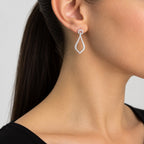 14K White Gold Diamond Earrings – 1.49 CT