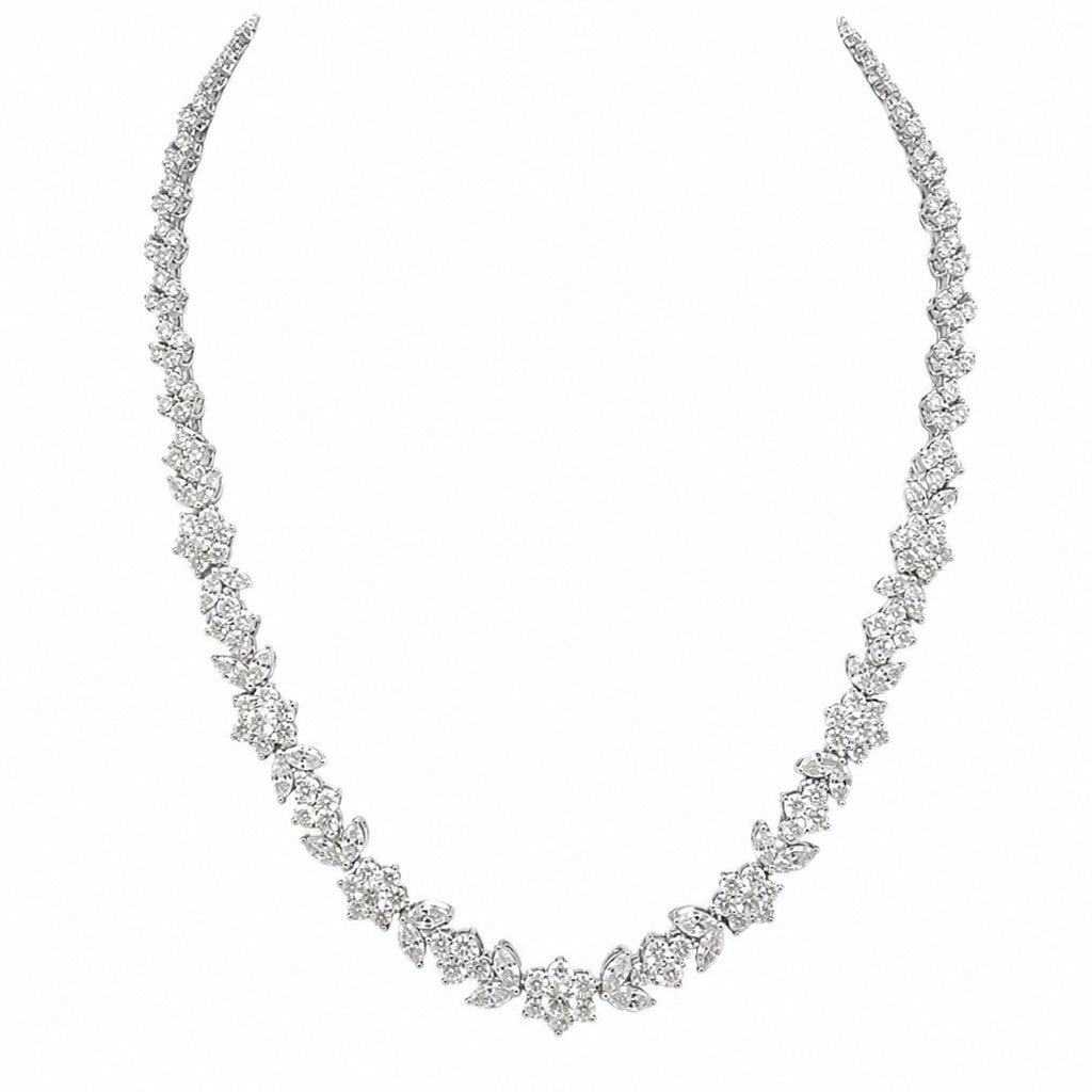 18K White Gold Diamond Necklace – 20.54ct Diamonds DN100 ILTJJ