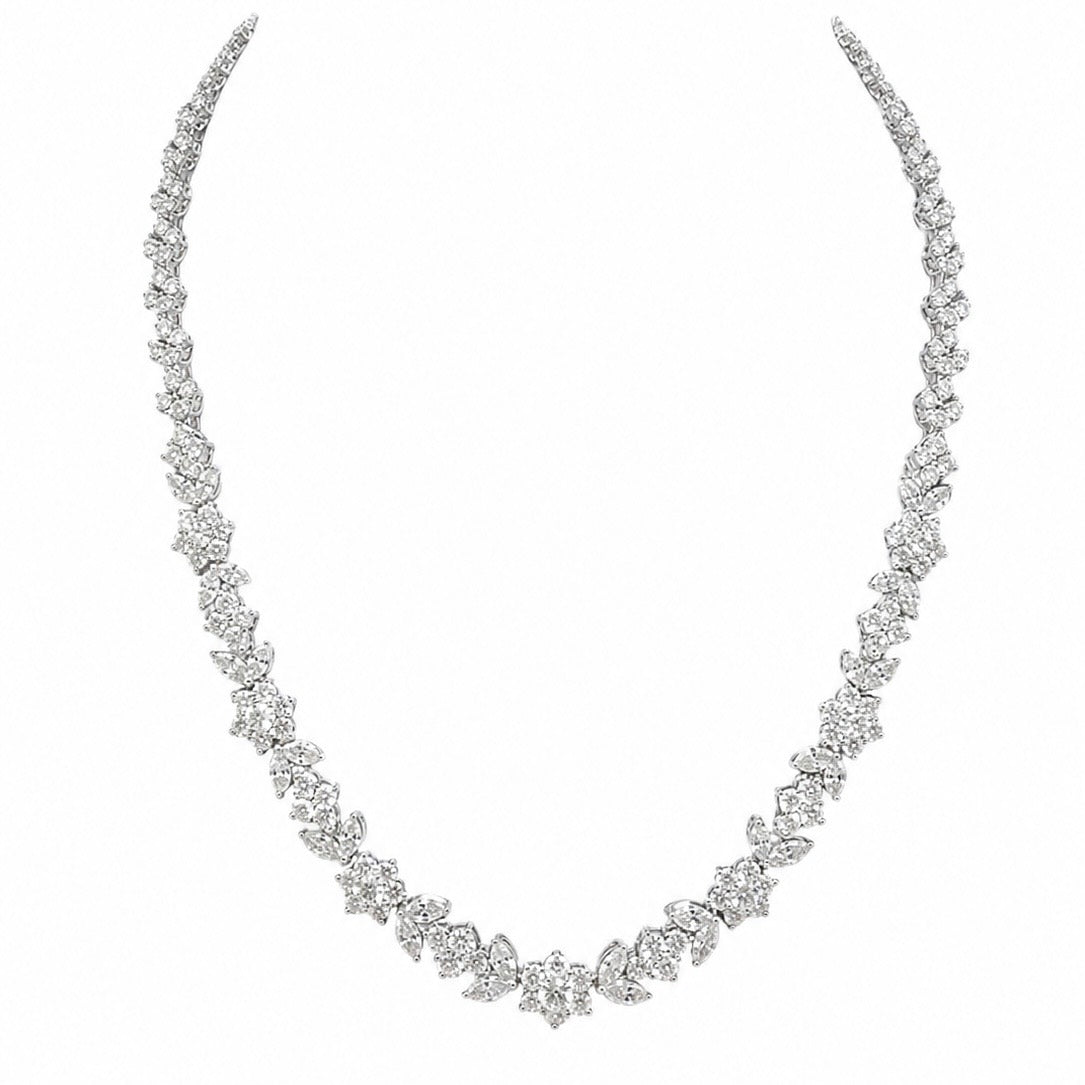 18K White Gold Diamond Necklace – 20.54ct Diamonds DN100 ILTJJ