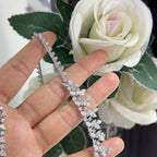 18K White Gold Diamond Necklace with 23.77ct natural Diamonds ,G color, VS2-SI1 Clarity. GA,TJJ