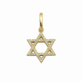 14K Yellow Gold 0.12CT Diamond Star of David Pendant