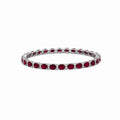 14K White Gold Ruby and Diamond Bracelet – 13.00CT Rubies, 0.25CT Diamonds SDB0046 INTJ
