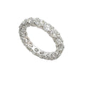 18K White Gold 3.45CT Diamond Eternity Band Ring WB219 GNJJ
