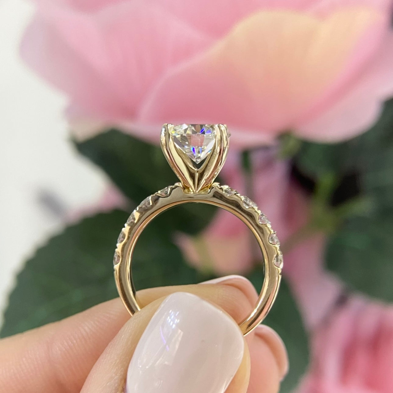 14K Yellow Gold Diamond Ring – 2.01CT Center / 0.70CT Side Diamonds F/SI1 | RDER017