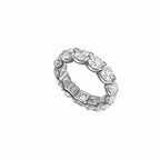 14K White Gold 5.22 CT Lab-Grown Diamond Eternity Band WB483 ITJJ