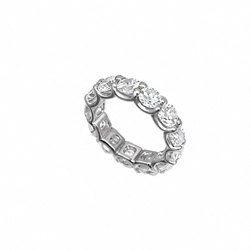 14K White Gold 5.22 CT Lab-Grown Diamond Eternity Band WB483 ITJJ