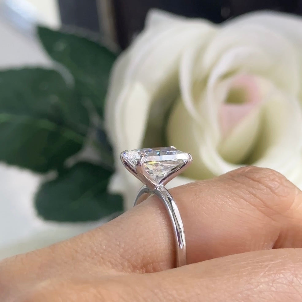 14K White Gold Lab-Grown Diamond Ring – 3.21CT VS | RADER018 GJJJ