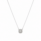 18K White Gold 0.50 CT Diamond Pendant Necklace IJJJ